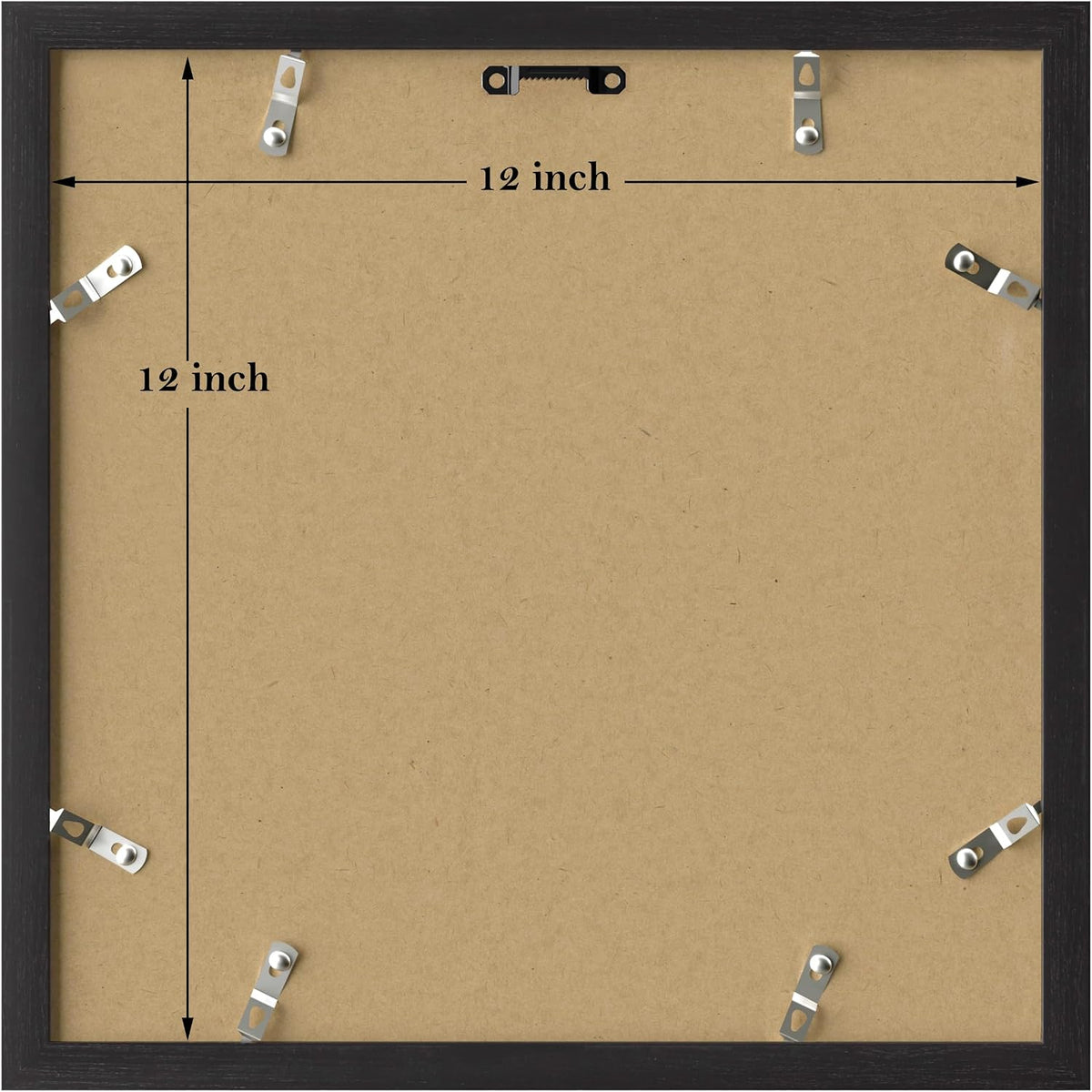 eletecpro Picture Frames Set of 9, 12x12 in, Acrylic Cover, Black