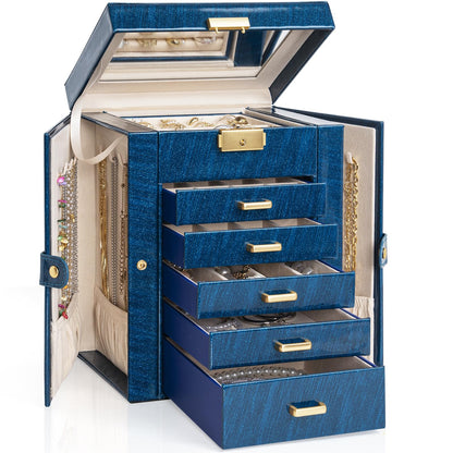 AKOZLIN 4-Tier Jewelry Box 3 Drawers Jewelry Storage Organizer for Women