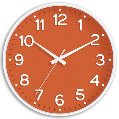 Roymnie 14 Inch Wall Clock Battery Operated Silent Non Ticking Green Analog