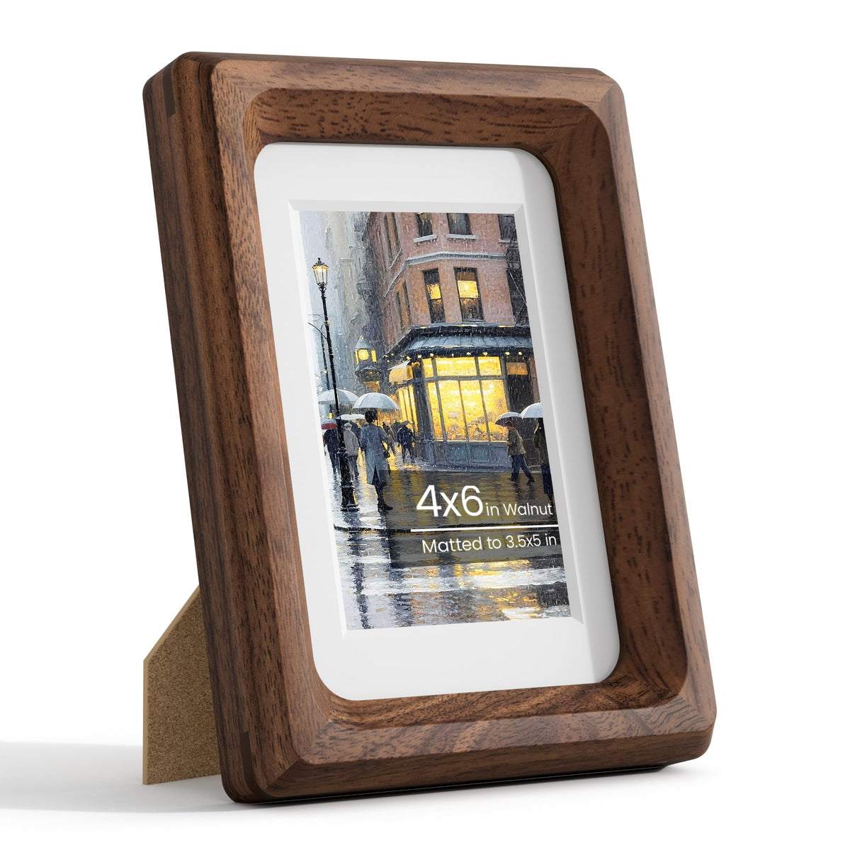 11x14 Picture Frame, Walnut Wooden Picture Frames for Wall Matted 8x10