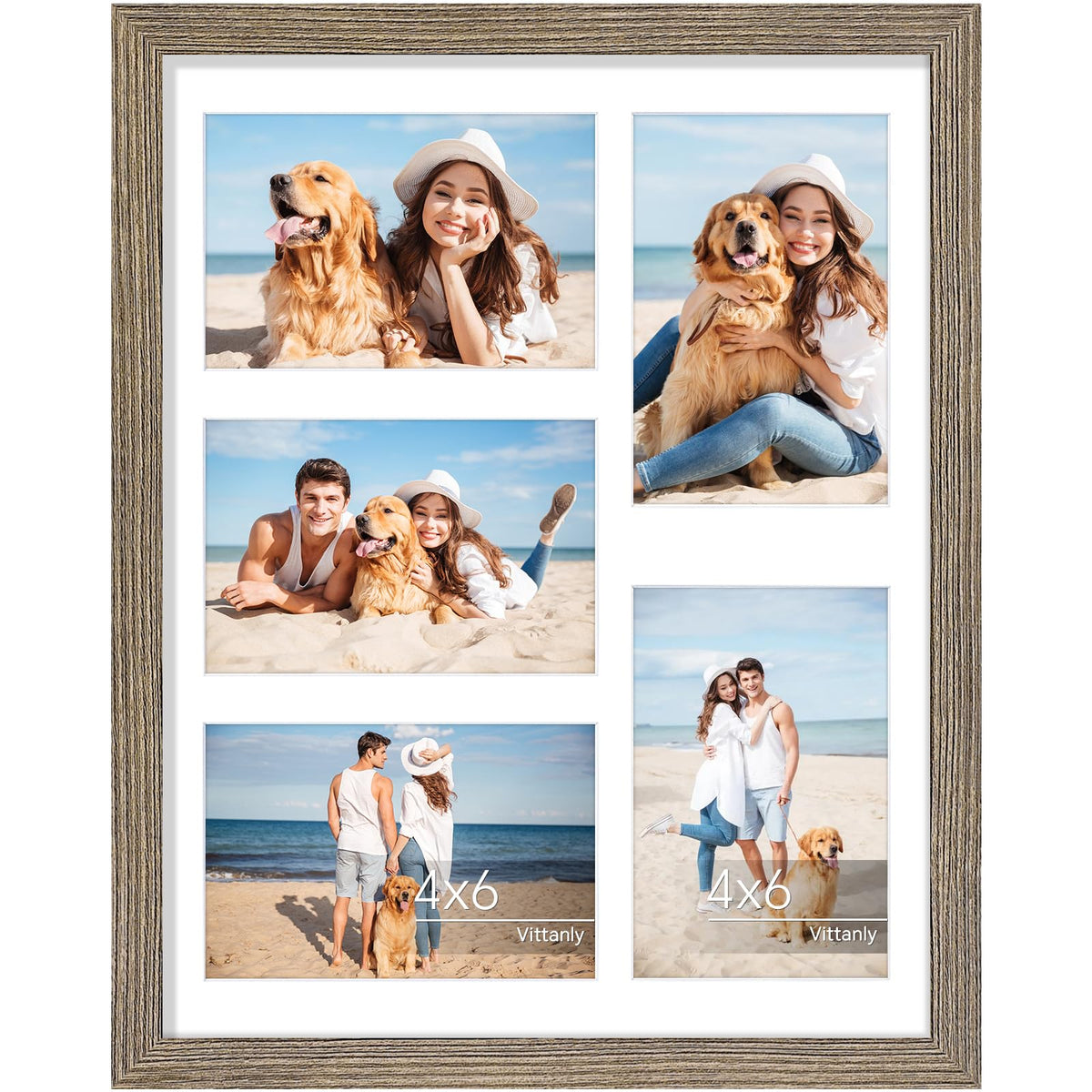 Vittanly 11x14 Collage Picture Frame for Wall Mounting, Black