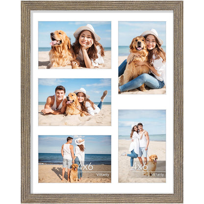Vittanly 11x14 Collage Picture Frame for Wall Mounting, Black