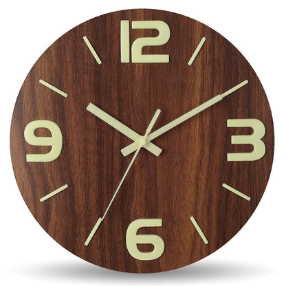 HZDHCLH 8 Inch Wall Clock Battery Operated Silent Non Ticking Green Modern