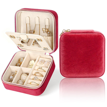 MFXIP Travel Jewelry Case Small Jewelry Box Jewelry Organizer Storage Case