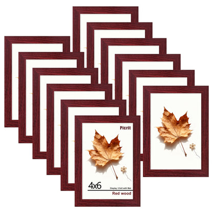 Picrit 8x10 Picture Frame Set of 12, Modern Gallery Wall Frames, Black
