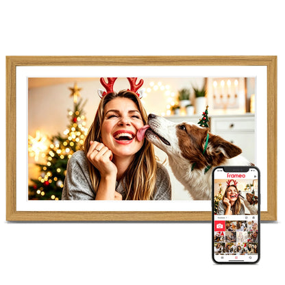 Frameo 15.6" Digital Picture Frame WiFi, Large Display Digital Photo Frame