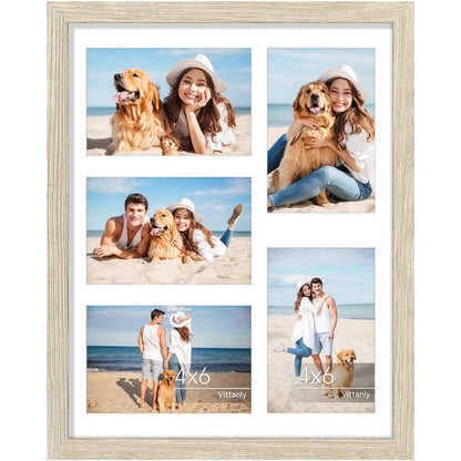 Vittanly 11x14 Collage Picture Frame for Wall Mounting, Black