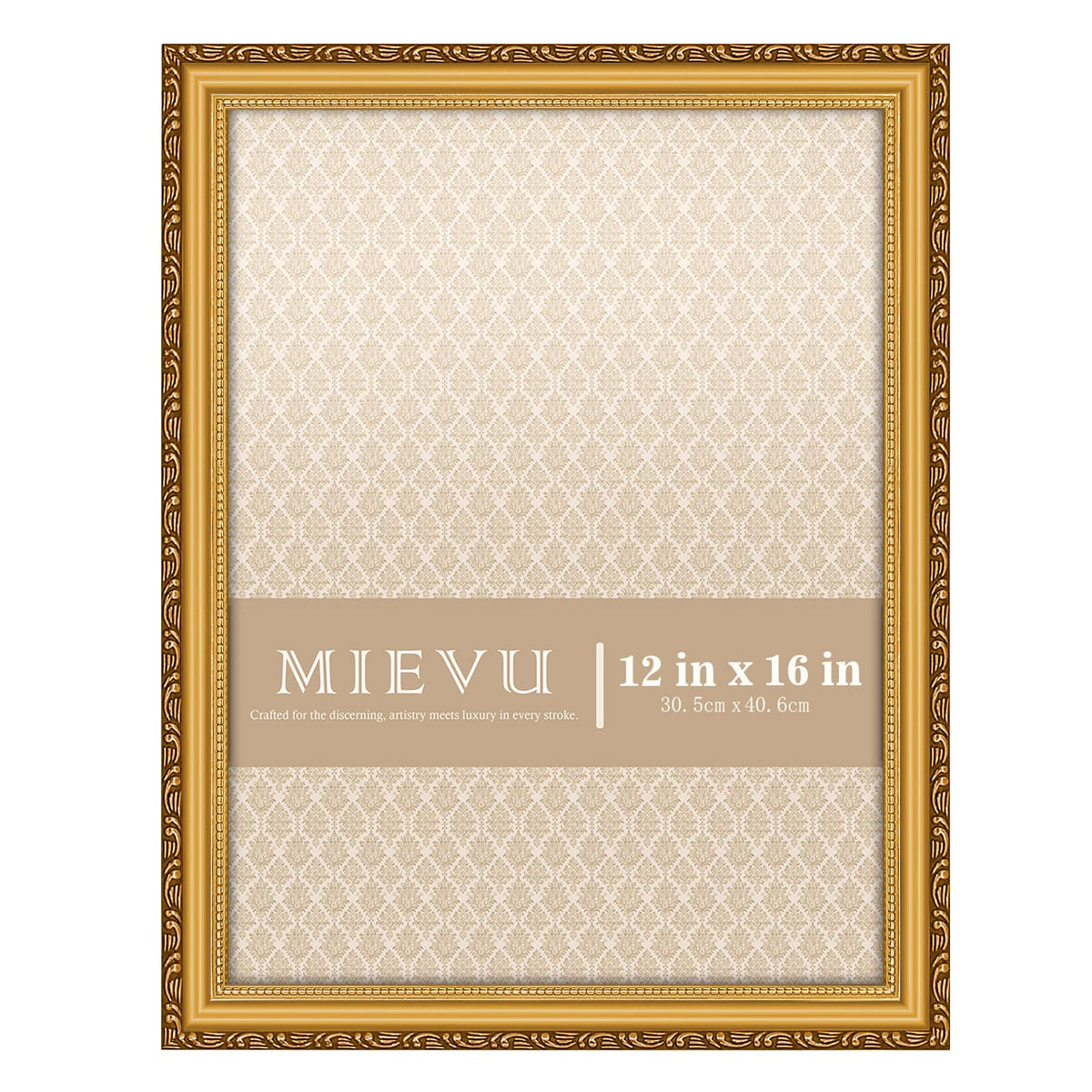 8x10 Picture Frame Gold, Ornate Vintage Photo Frame, Wall or Tabletop