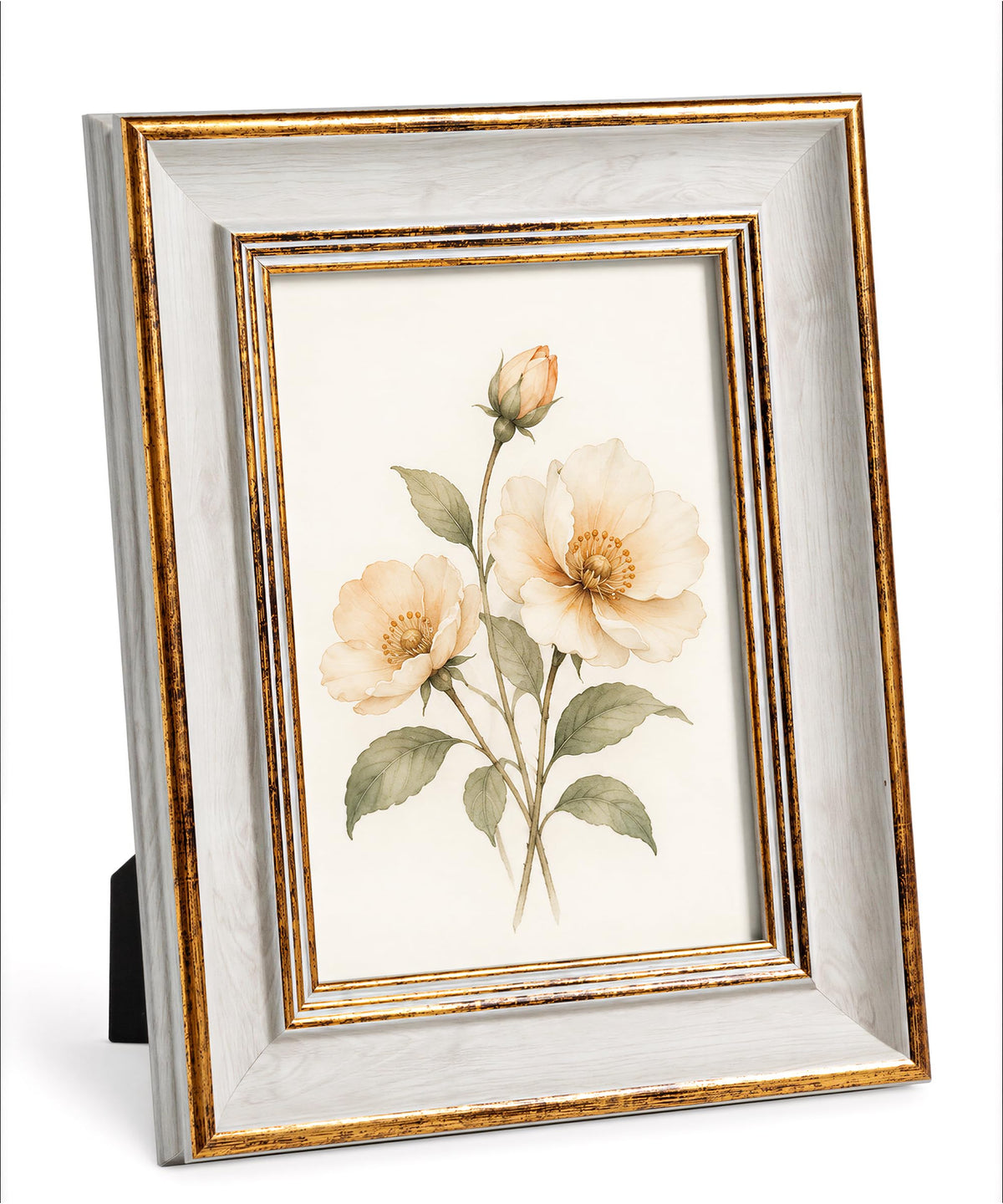 Afuly Vintage 8x10 Picture Frame Antique White Gold Photo Frame