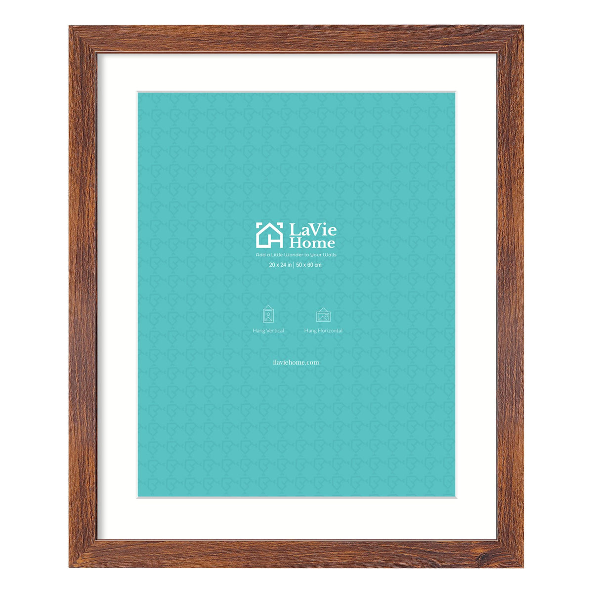 LaVie Home 14x18 Picture Frame Black Poster Frame,Display Pictures 12x16 with Mat or 14x18 Without Mat, Stable and Sturdy Frame and Polished Plexiglass, Horizontal and Vertical Format of The Walls
