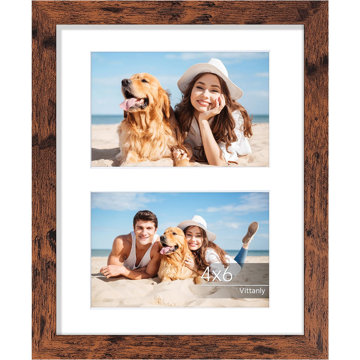 Vittanly 11x14 Collage Picture Frame for Wall Mounting, Black