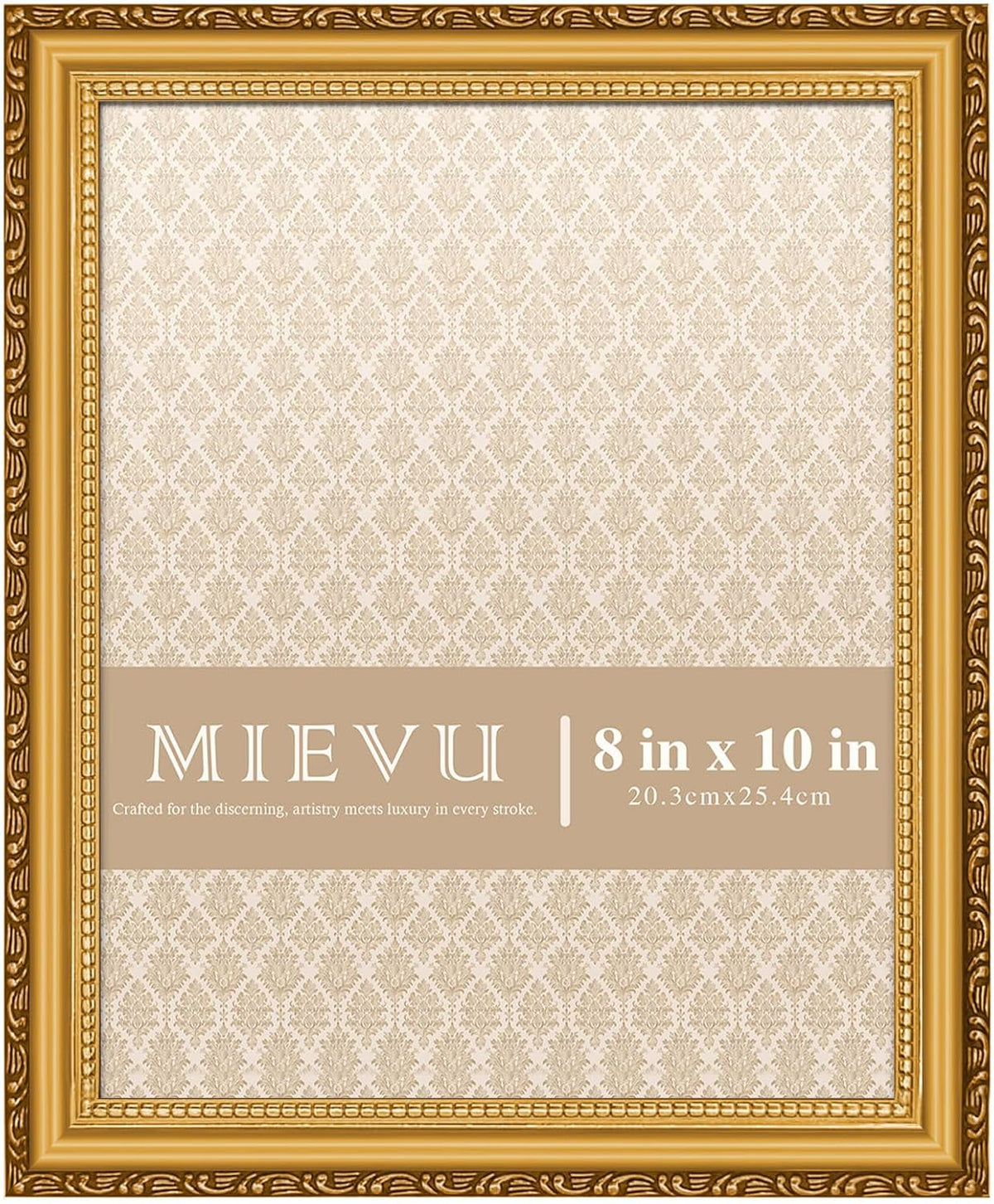 8x10 Picture Frame Gold, Ornate Vintage Photo Frame, Wall or Tabletop