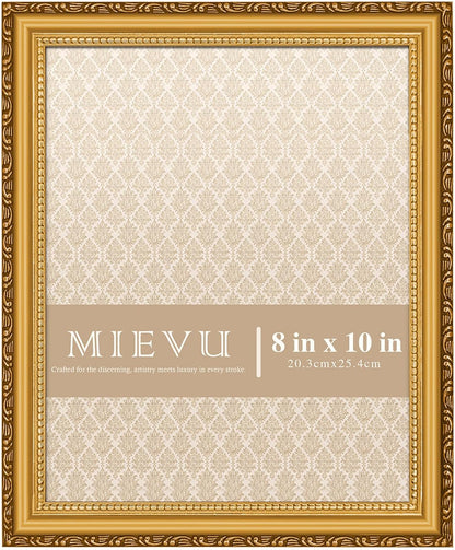 8x10 Picture Frame Gold, Ornate Vintage Photo Frame, Wall or Tabletop