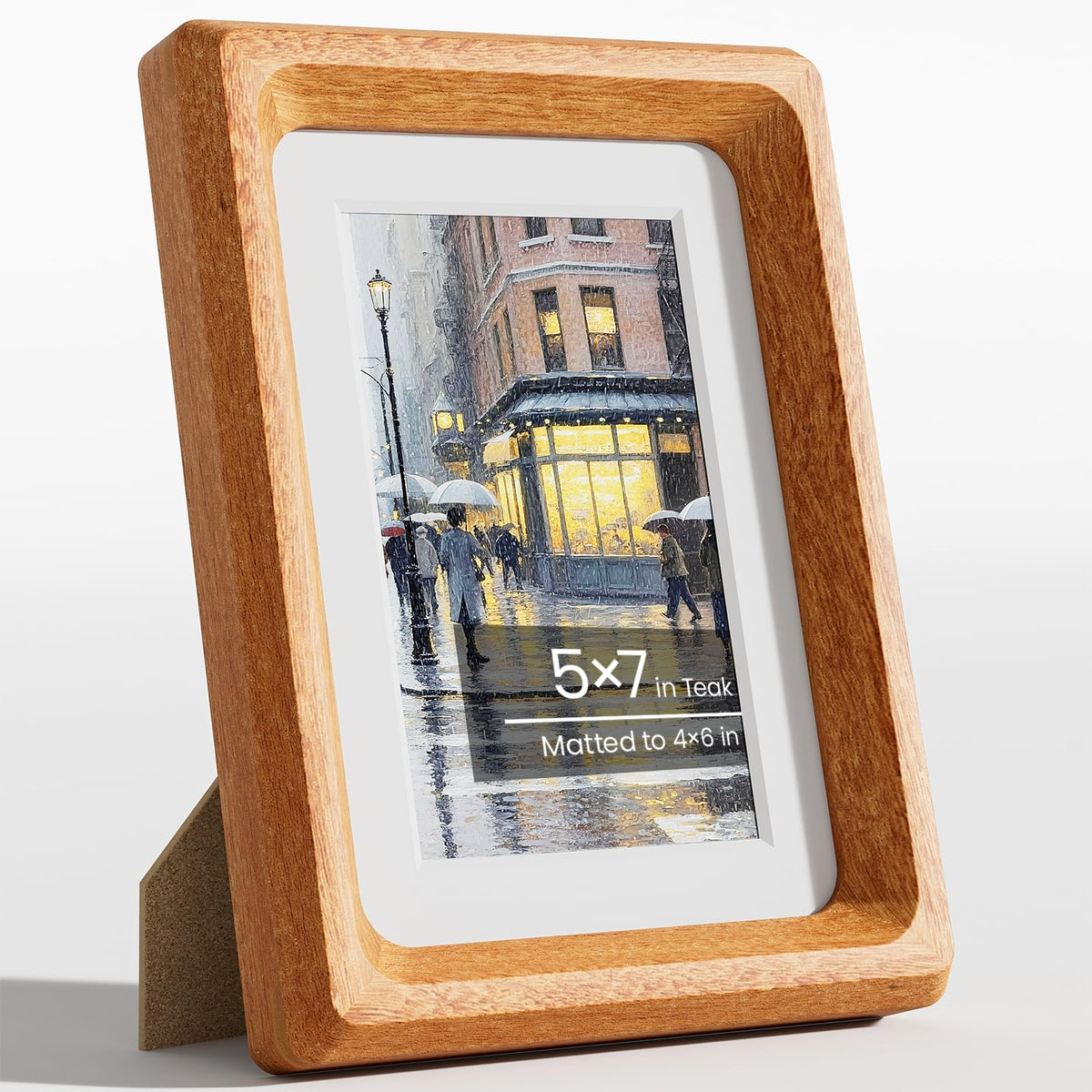 11x14 Picture Frame, Walnut Wooden Picture Frames for Wall Matted 8x10