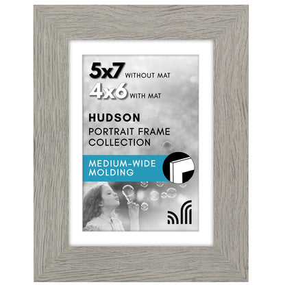 Americanflat 22x28 Poster Frame - Matted to 18x24 - Engineered Wood - Black