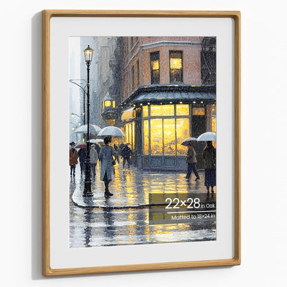 11x14 Picture Frame, Walnut Wooden Picture Frames for Wall Matted 8x10