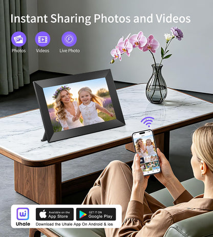 Uhale Digital Picture Frame 10.1" WiFi Electronic Photo Frames 32GB Storage