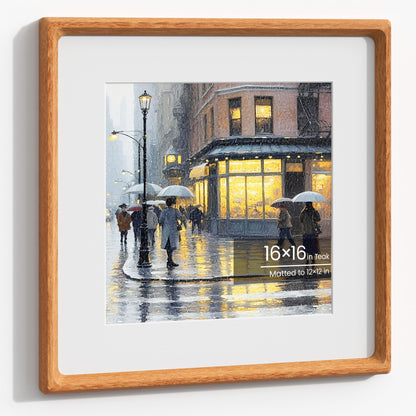 11x14 Picture Frame, Walnut Wooden Picture Frames for Wall Matted 8x10