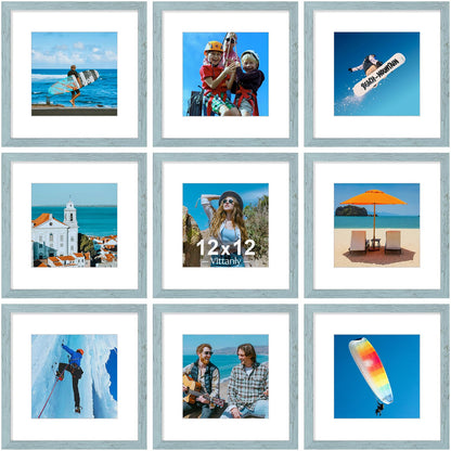 Vittanly 8x10 Picture Frames Set of 9 for Wall or Tabletop Display, Black