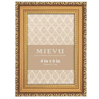 8x10 Picture Frame Gold, Ornate Vintage Photo Frame, Wall or Tabletop