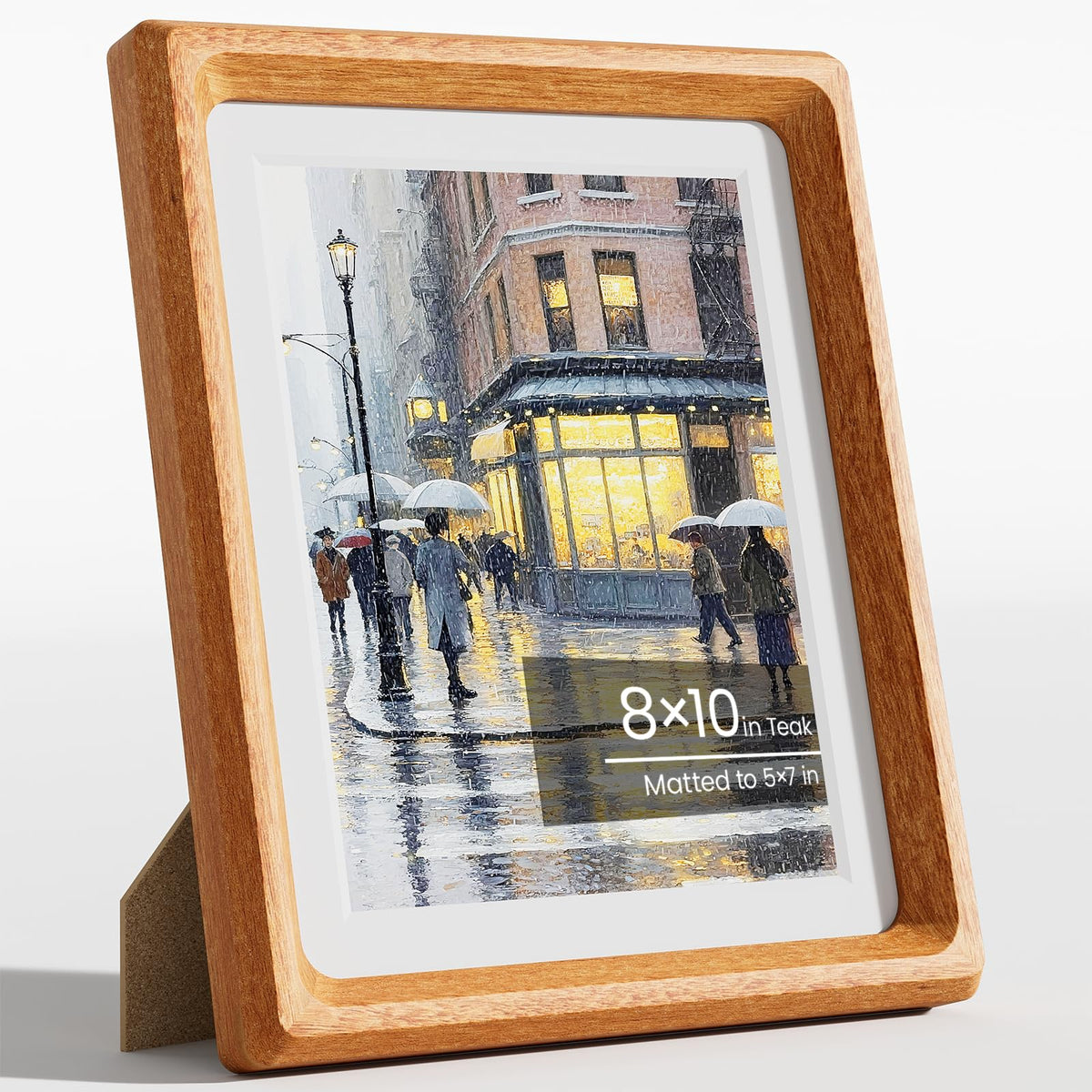 11x14 Picture Frame, Walnut Wooden Picture Frames for Wall Matted 8x10