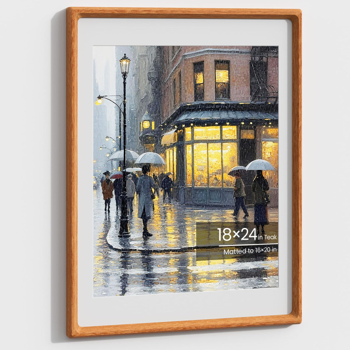 11x14 Picture Frame, Walnut Wooden Picture Frames for Wall Matted 8x10