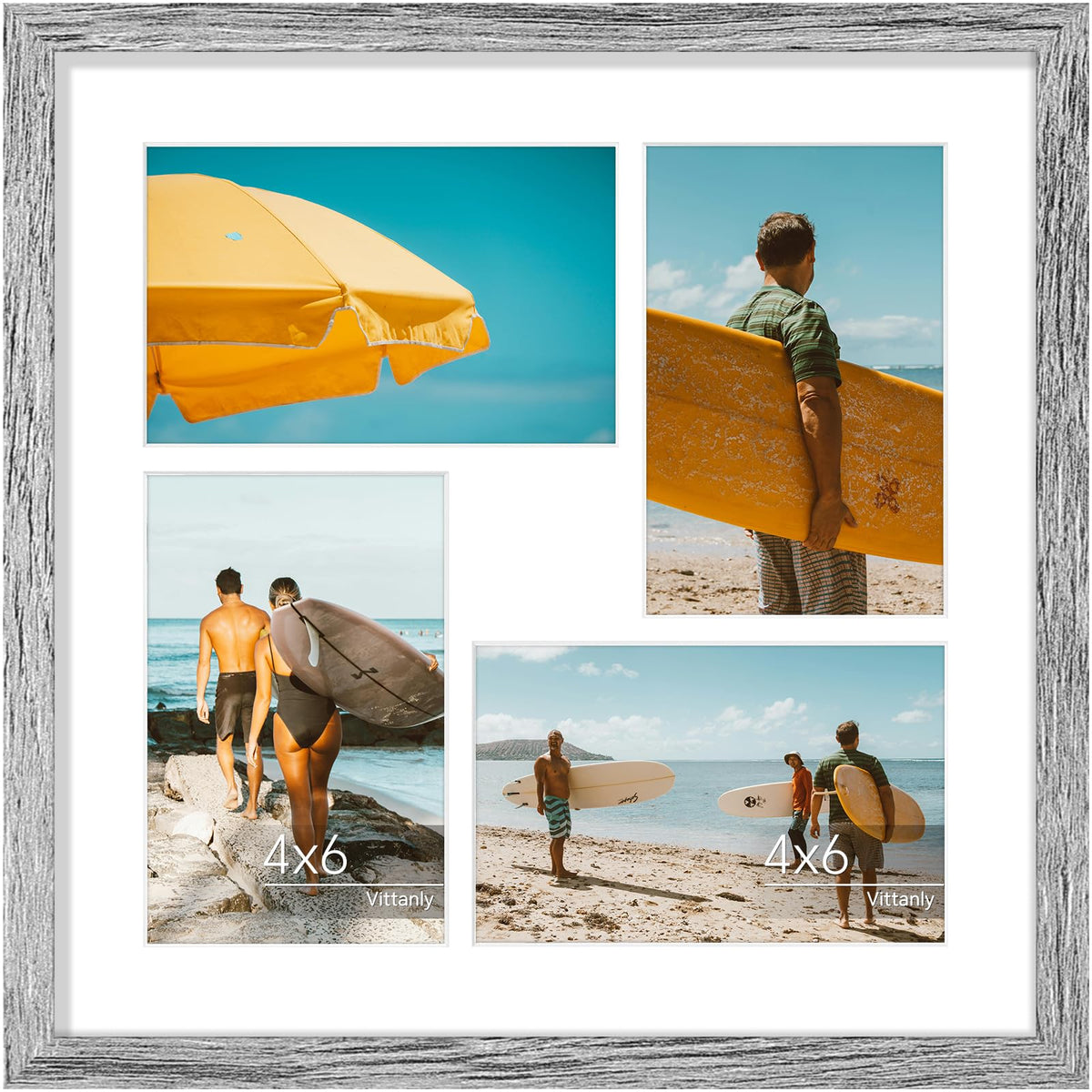 Vittanly 11x14 Collage Picture Frame for Wall Mounting, Black