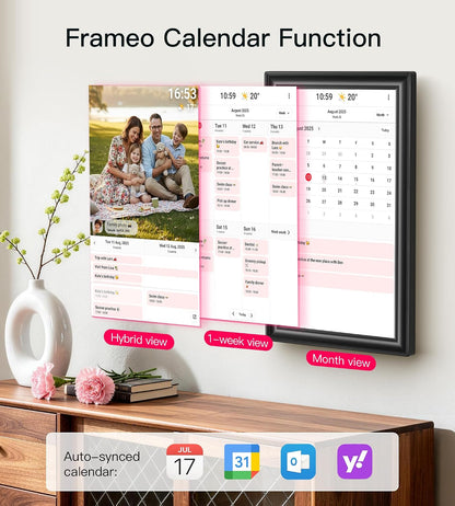 64GB 15.6" Frameo Digital Picture Frame WiFi, Large Electronic Photo Frames