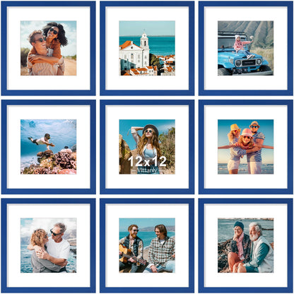 Vittanly 8x10 Picture Frames Set of 9 for Wall or Tabletop Display, Black