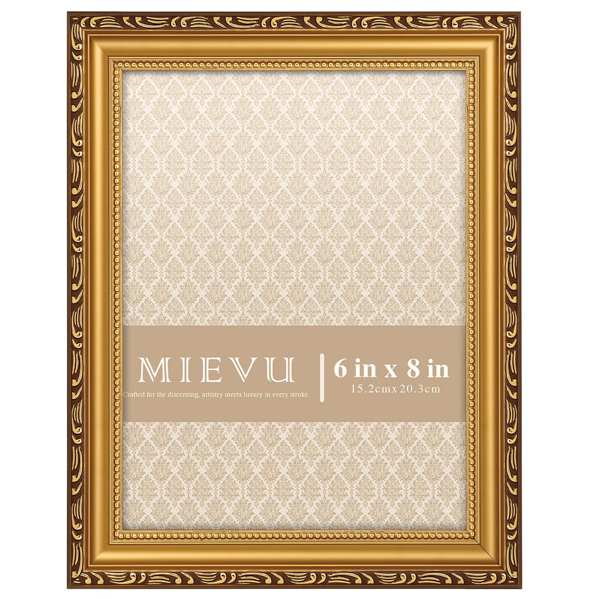 8x10 Picture Frame Gold, Ornate Vintage Photo Frame, Wall or Tabletop