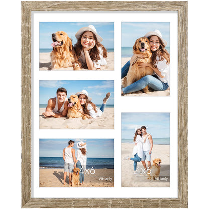 Vittanly 11x14 Collage Picture Frame for Wall Mounting, Black