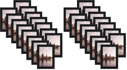 HORLIMER 8x10 Picture Frame Set of 15, Black Picture Frames Display 8 by 10 Photo for Wall or Tabletop