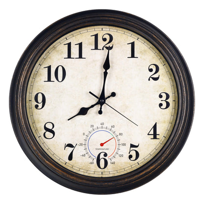 Wall Clock Battery Operated Silent Small Rustic Wall Clocks for Kitchen Bathroom Bedroom 8 Inch Blue