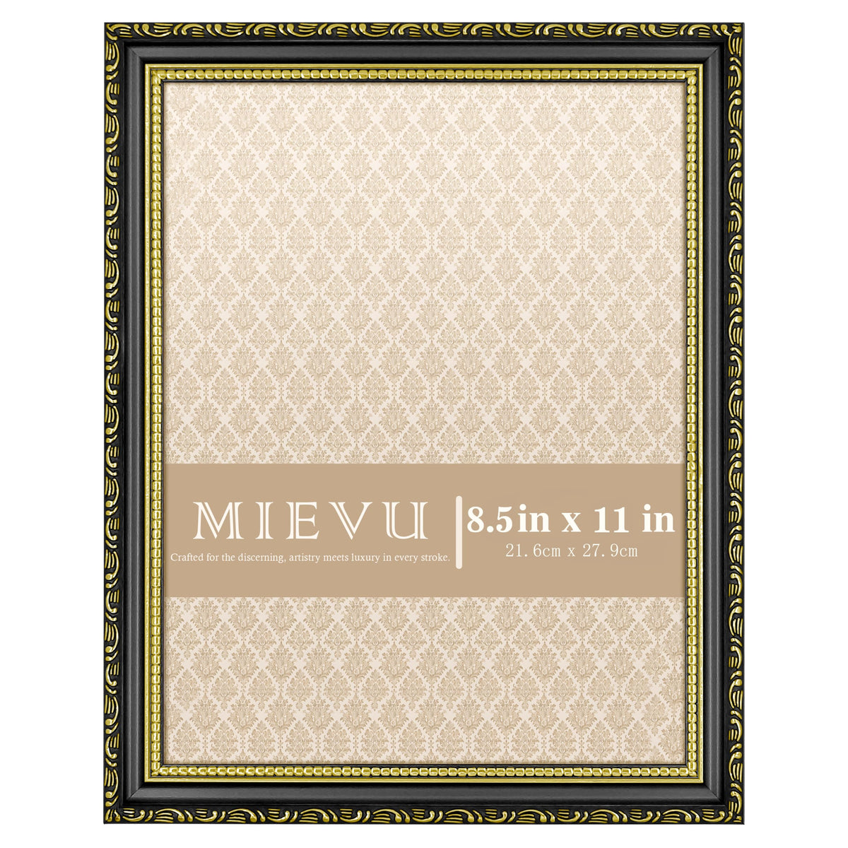 8x10 Picture Frame Gold, Ornate Vintage Photo Frame, Wall or Tabletop