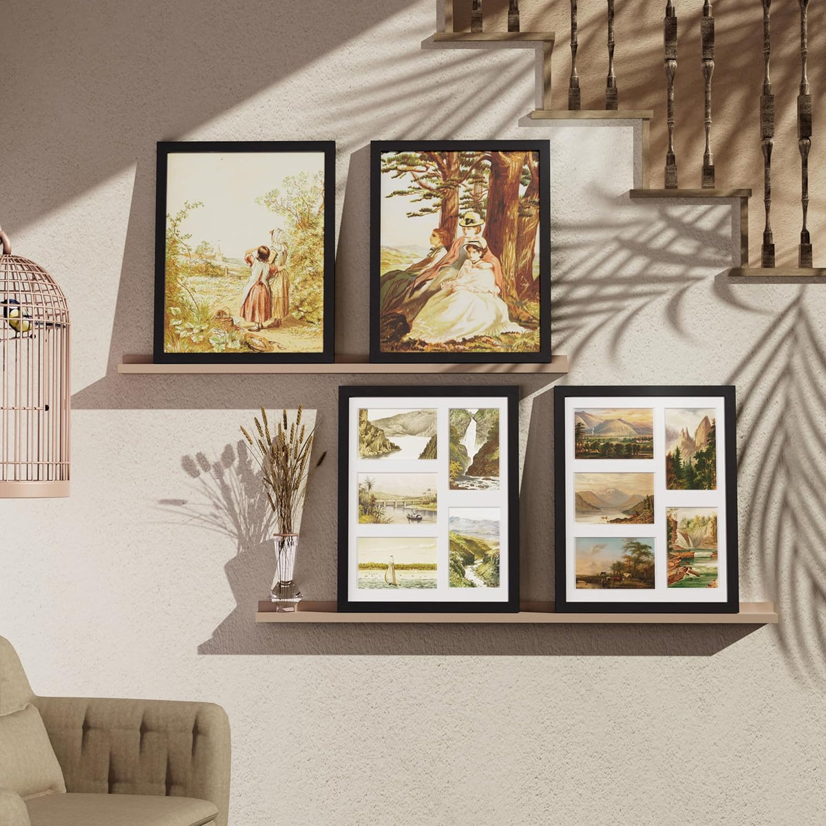Vittanly 11x14 Collage Picture Frame for Wall Mounting, Black