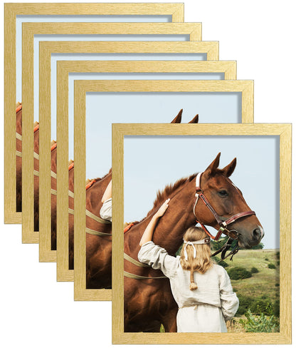 ELSKER&HOME 8.5x11 Picture Frame Certificate Document Frame 6 Pack Glass