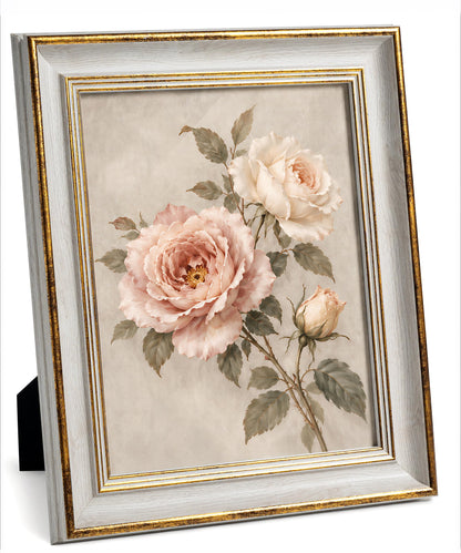 Afuly Vintage 8x10 Picture Frame Antique White Gold Photo Frame